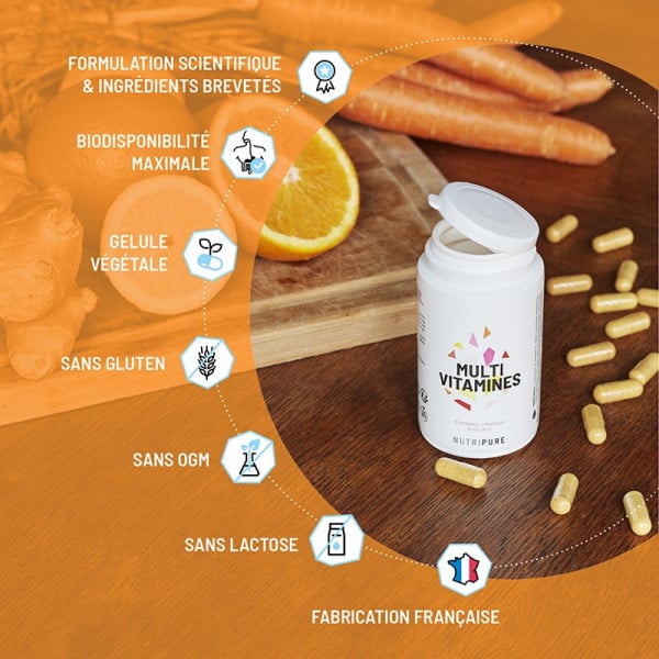 Multivitamines Gélules : 12 Vitamines Et 5 Minéraux - Naturel & Végétal