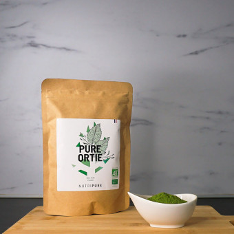 Feuilles d'ortie bio en poudre