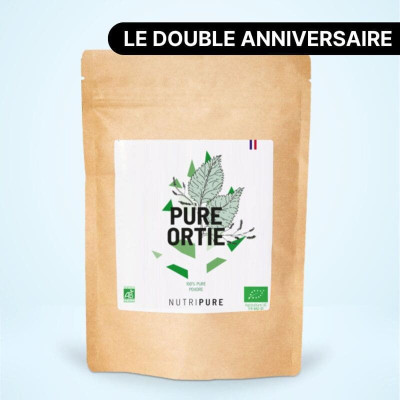 Feuilles d'ortie bio en poudre