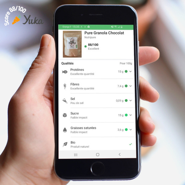 granola nutripure score yuka