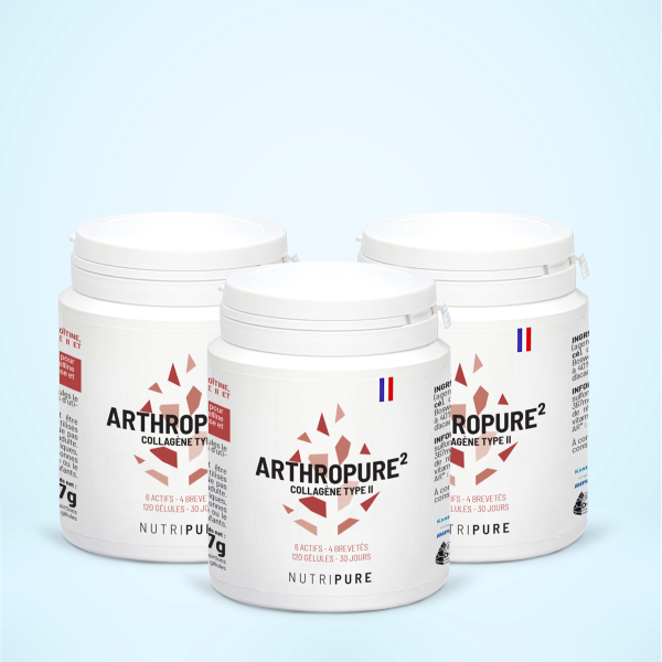 Nutripure Arthropure², lot de trois flacons de 120 gélules