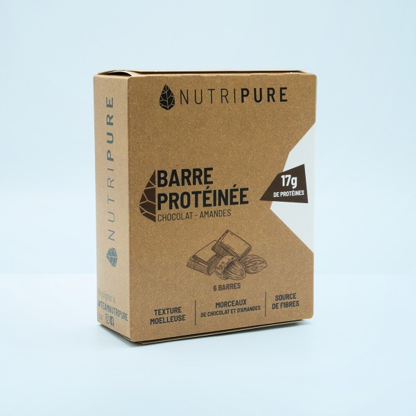 Barre protine, chocolat, amande, cajoux |17g protines Barre protine, chocolat, amande, cajoux |17g protines